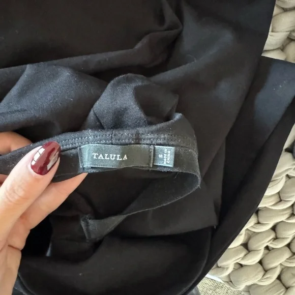 Aritzia Talula Black Backless Off-Shoulder Dress - Picture 3 of 3